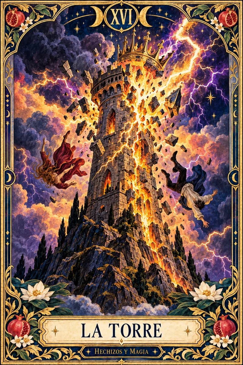 La Torre, carta del tarot · Hechizos y Magia, Yenny Astrid Londoño