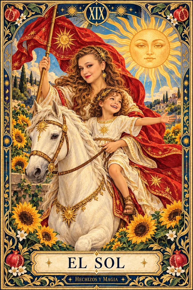 El Sol, carta del tarot · Hechizos y Magia, Yenny Astrid Londoño