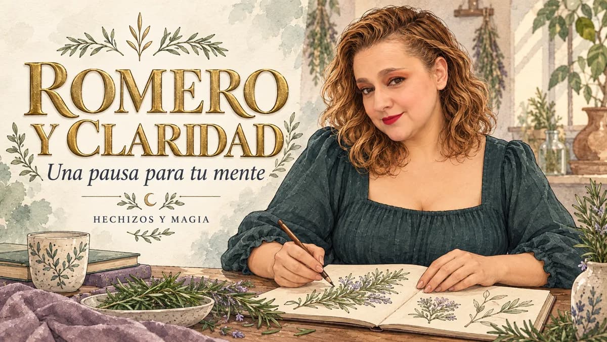 Portada de «Sahumerio de romero: simbolismo y un ritual de claridad sin humo» · Hechizos y Magia, Yenny Astrid Londoño
