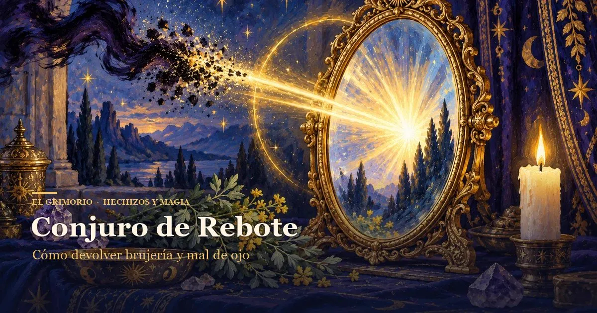 Portada de «Conjuro de Rebote: Cómo Devolver Brujería y Mal de Ojo» · Hechizos y Magia, Yenny Astrid Londoño