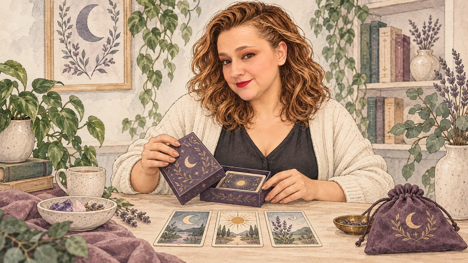 Yenny prepara su primer mazo · Hechizos y Magia, Yenny Astrid Londoño