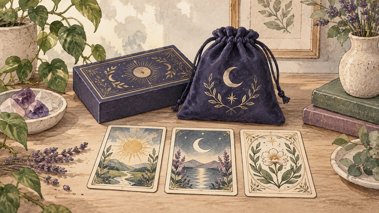 Mazo de tarot con funda protectora · Hechizos y Magia, Yenny Astrid Londoño