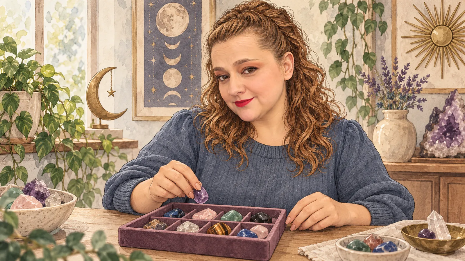 Yenny elige una piedra simbólica · Hechizos y Magia, Yenny Astrid Londoño