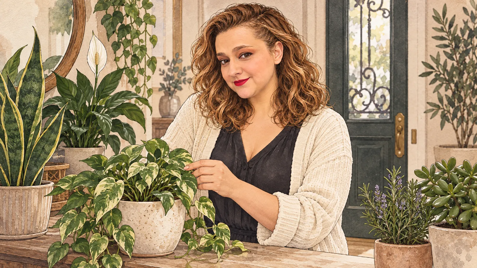 Yenny cuida las plantas de casa · Hechizos y Magia, Yenny Astrid Londoño
