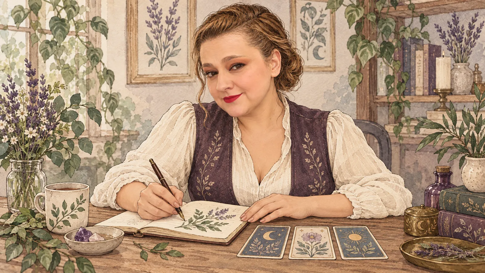Yenny cuida su rincón de plantas · Hechizos y Magia, Yenny Astrid Londoño