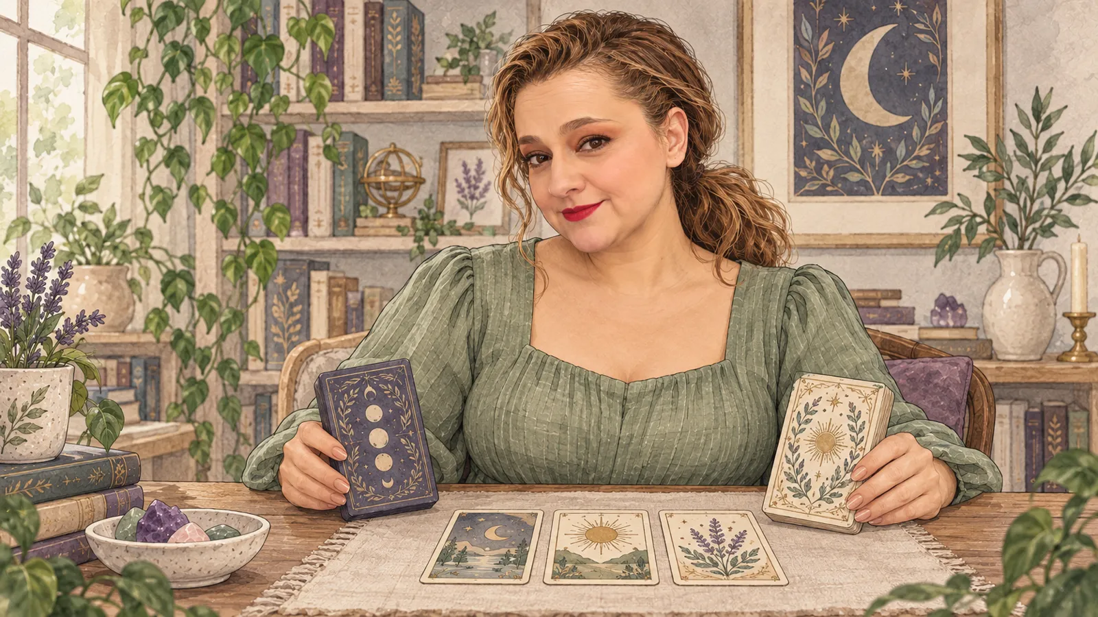 Yenny compara dos barajas de tarot · Hechizos y Magia, Yenny Astrid Londoño