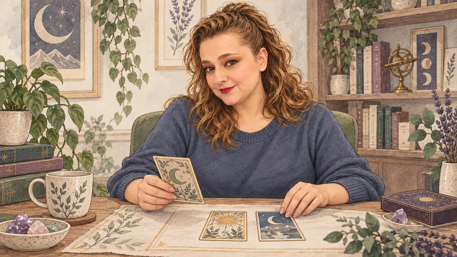 Yenny estudia diferencias entre barajas · Hechizos y Magia, Yenny Astrid Londoño