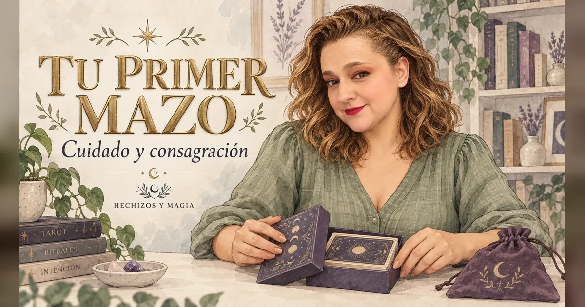 Portada de «Cómo limpiar y consagrar tu primer mazo de tarot sin dañarlo» · Hechizos y Magia, Yenny Astrid Londoño
