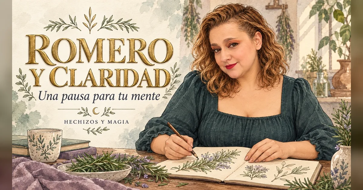 Portada de «Sahumerio de romero: simbolismo y un ritual de claridad sin humo» · Hechizos y Magia, Yenny Astrid Londoño