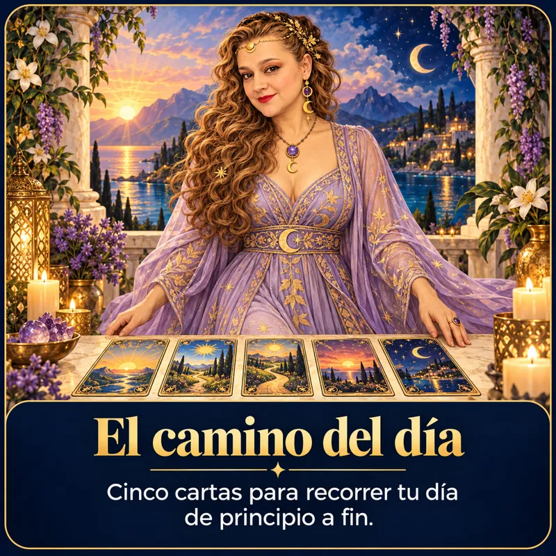 El camino del día: Cinco cartas para recorrer el día de principio a fin. · Hechizos y Magia, Yenny Astrid Londoño