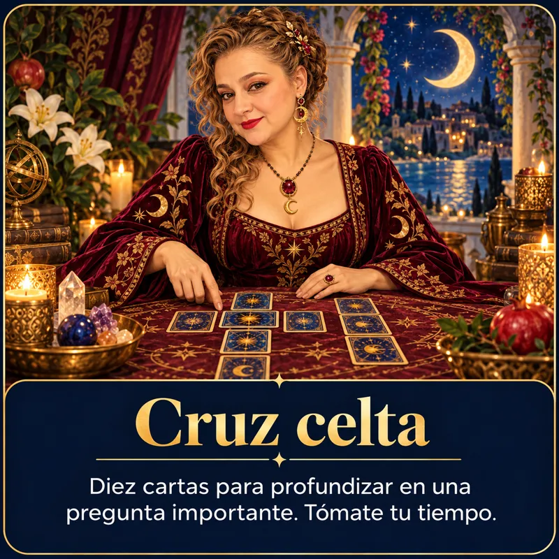 Cruz Celta: Diez cartas para las preguntas grandes. Tómate tu tiempo. · Hechizos y Magia, Yenny Astrid Londoño