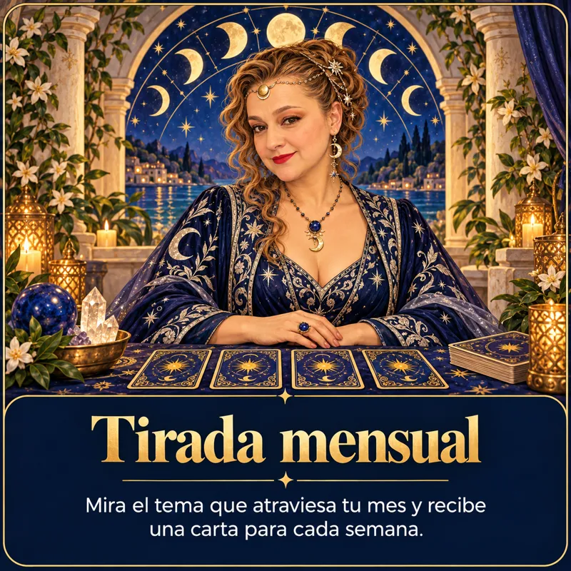 Tirada mensual: El tema que atraviesa tu mes y una carta para cada semana. · Hechizos y Magia, Yenny Astrid Londoño