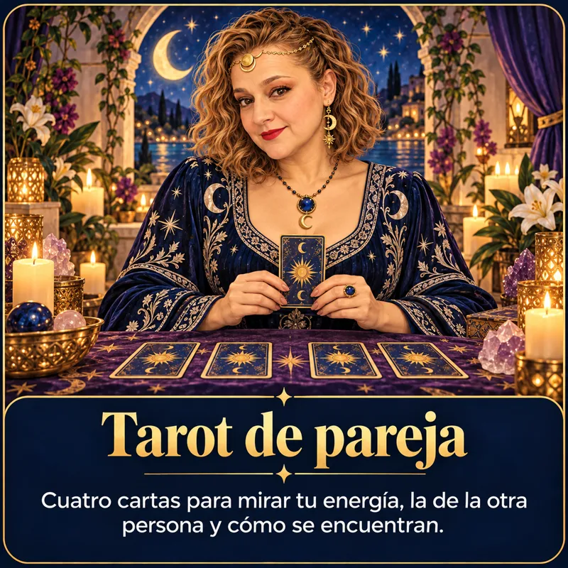 Tarot de pareja: Cuatro cartas para ver tu energía, la de la otra persona y cómo se cruzan. · Hechizos y Magia, Yenny Astrid Londoño